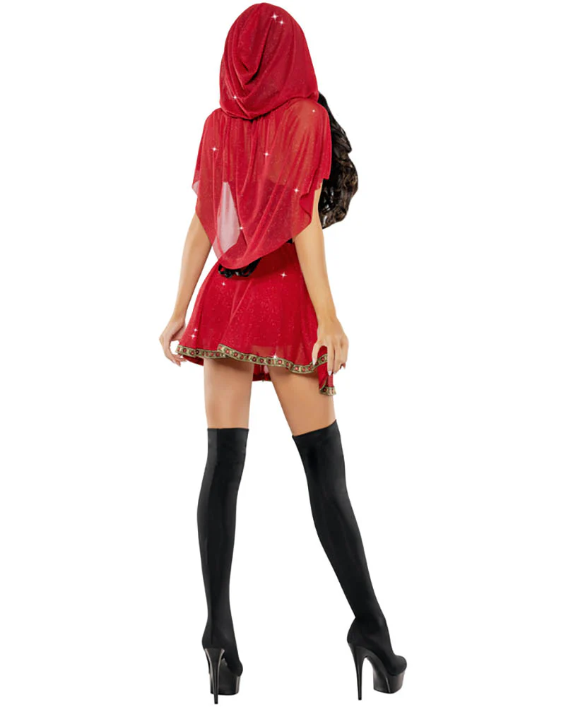Red Hot Sheer Red Deluxe Womens Costume - Image 2