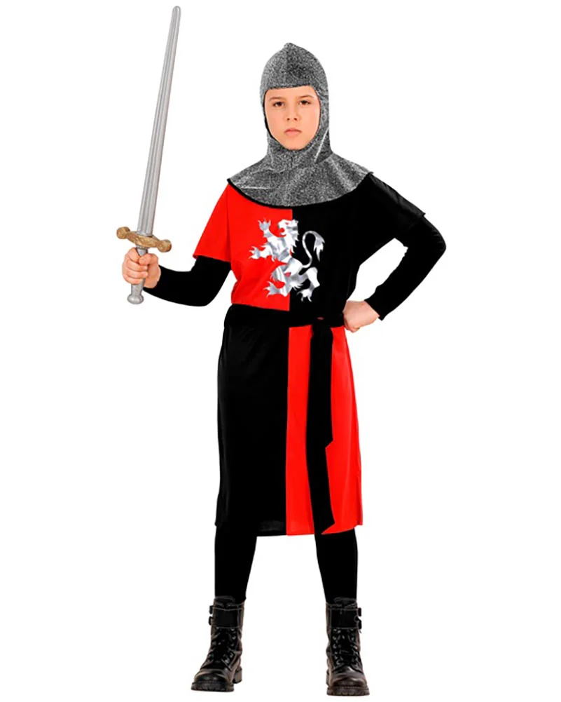 Red Medieval Warrior Boys Book Week Costume