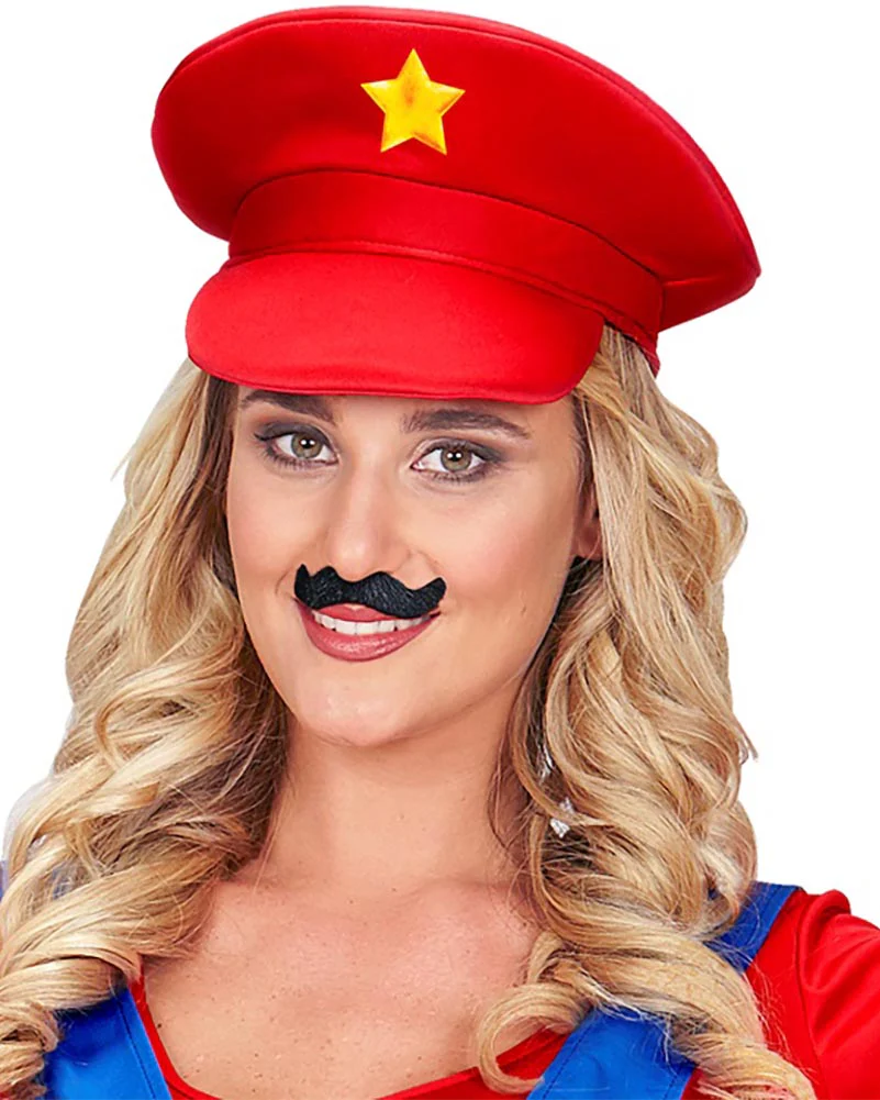 Red Plumber Adult Hat - Image 2