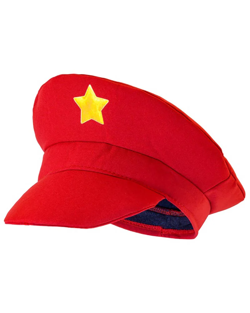 Red Plumber Adult Hat - Image 4