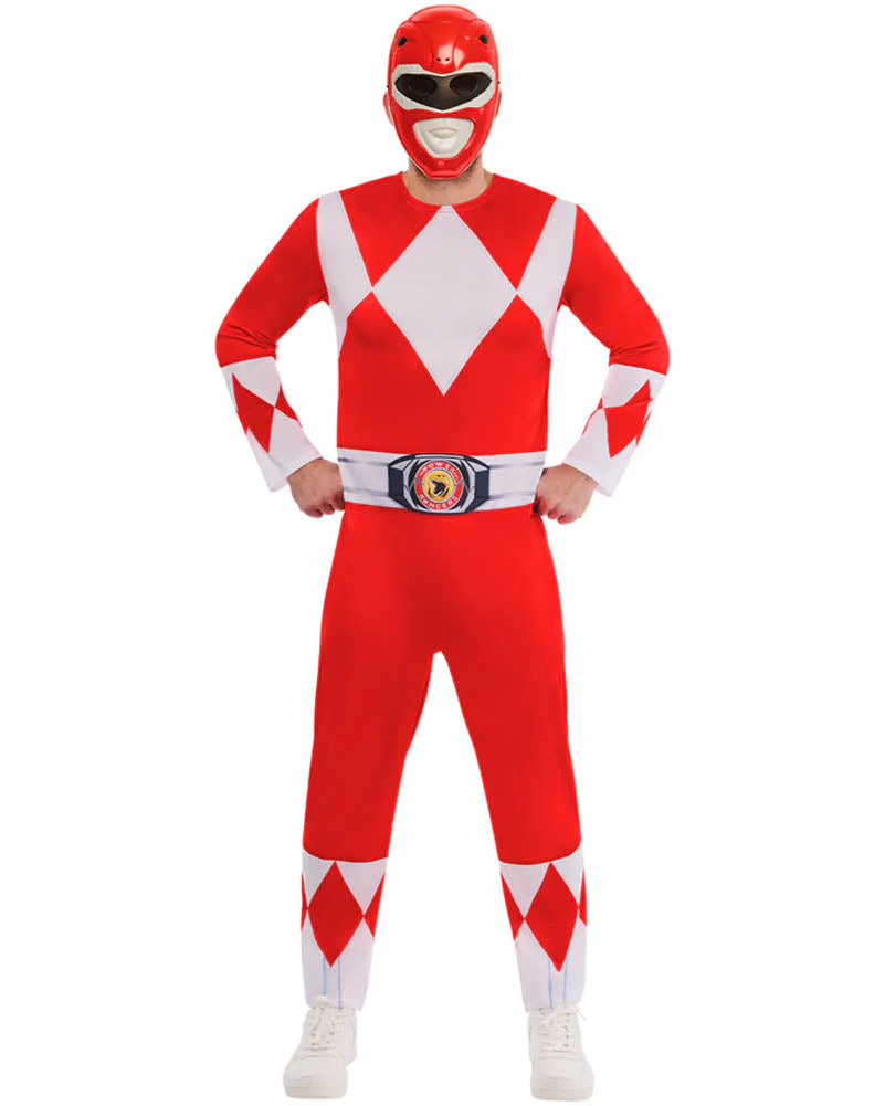 Red Power Rangers Deluxe Adult Costume