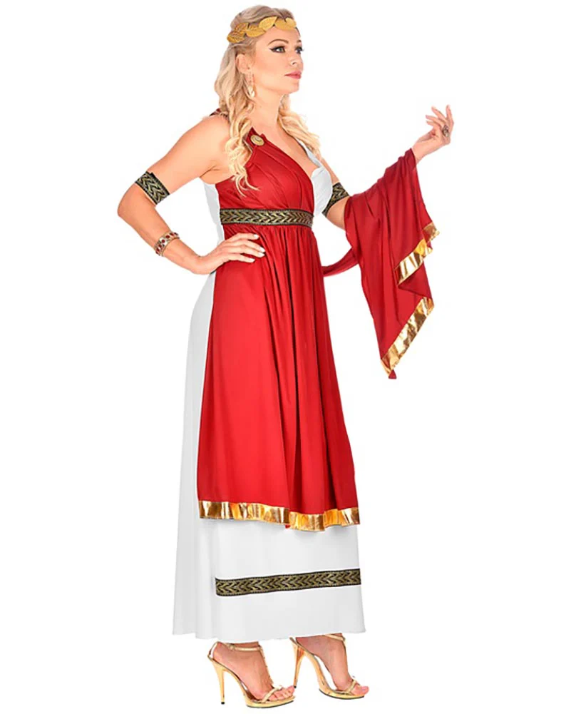 Red Roman Empress Womens Costume - Image 4