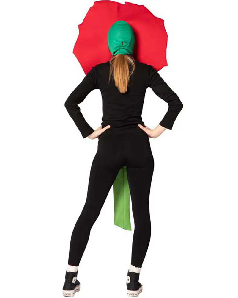 Red Rose Flower Adult Costume - Image 2