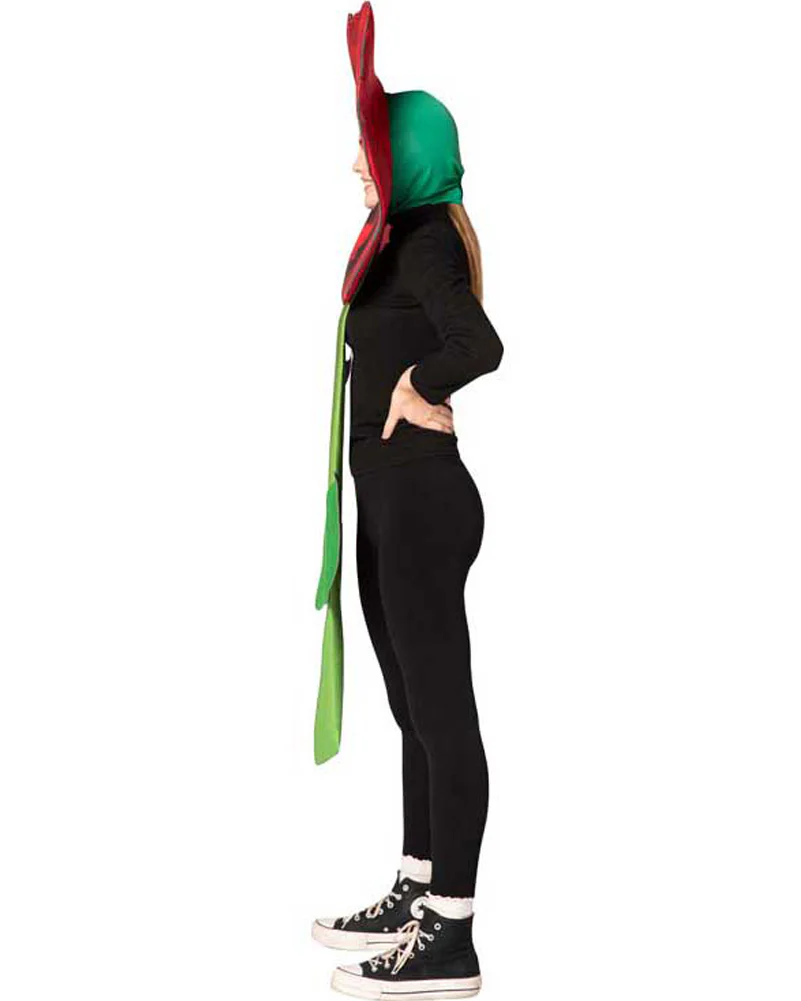 Red Rose Flower Adult Costume - Image 3