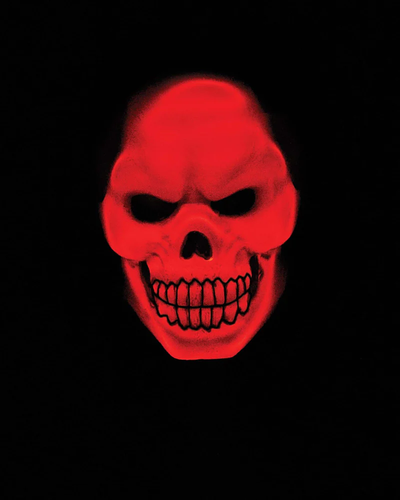 Red Skull Light Up Mask - Image 3