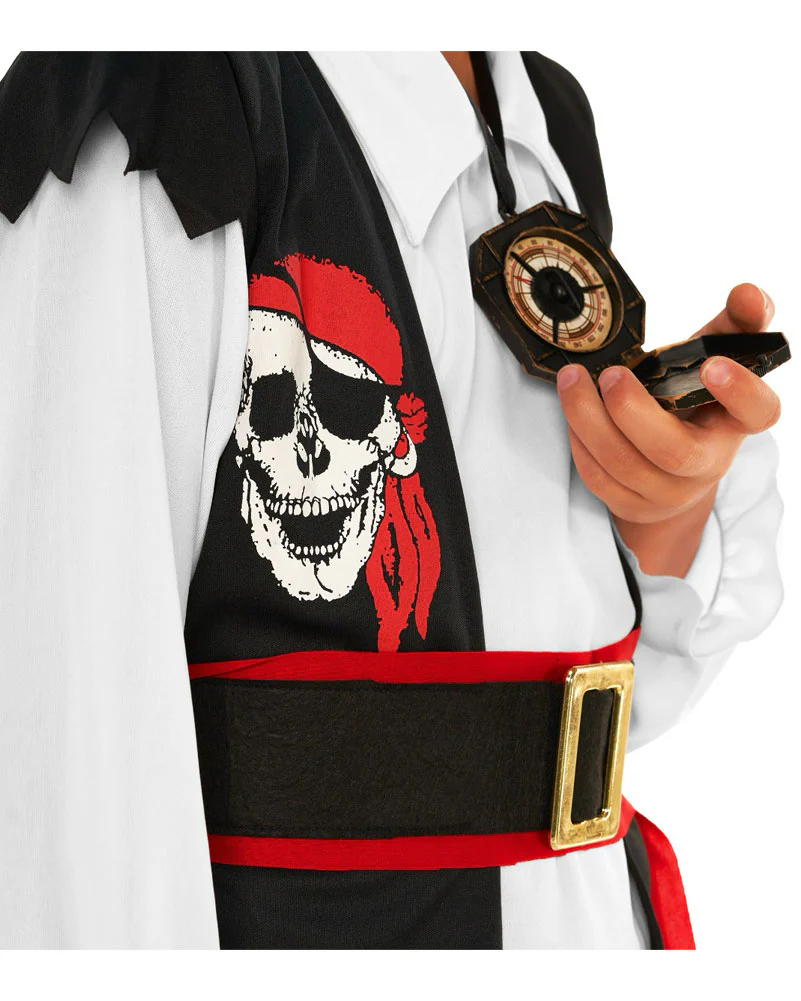 Red Stripe Pirate Boys Book Week Costume - Image 3