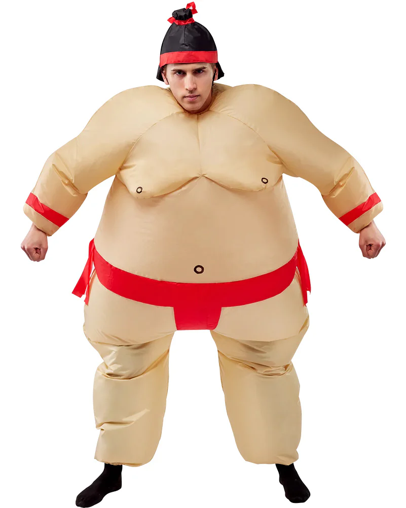 Red Sumo Inflatable Adult Costume - Image 2