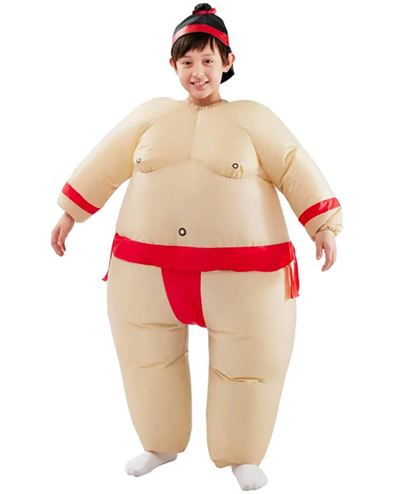 Red Sumo Inflatable Kids Costume - Image 3
