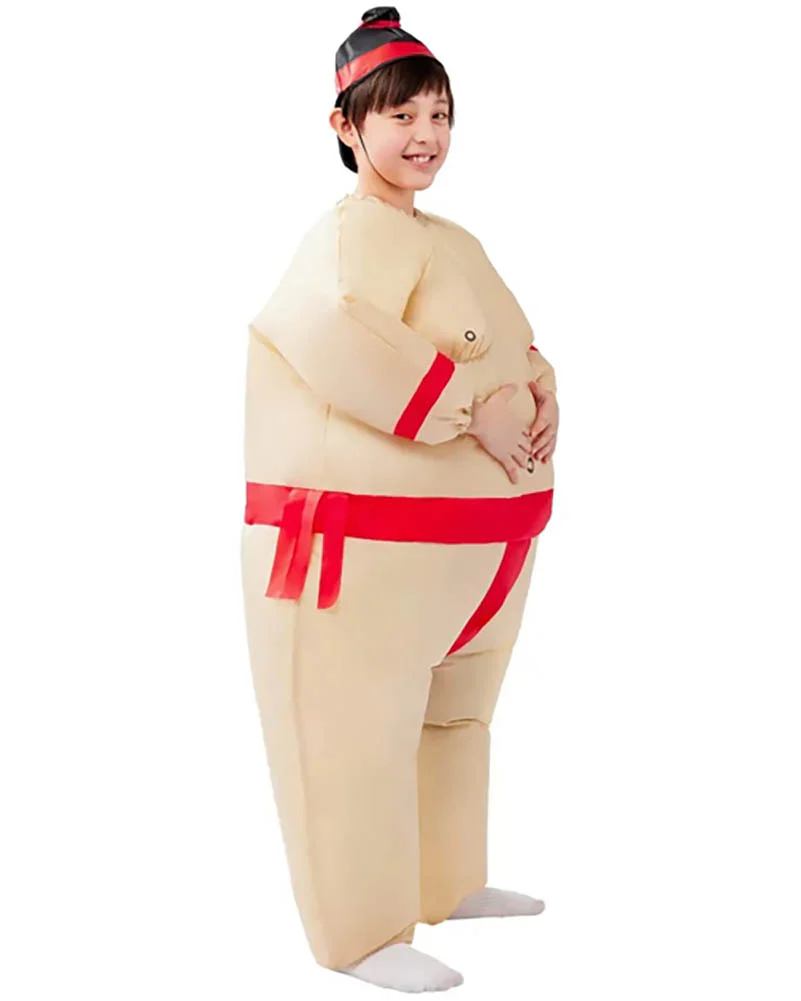 Red Sumo Inflatable Kids Costume - Image 4