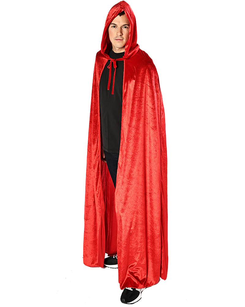 Red Velvet Deluxe Adults Cape - Image 4