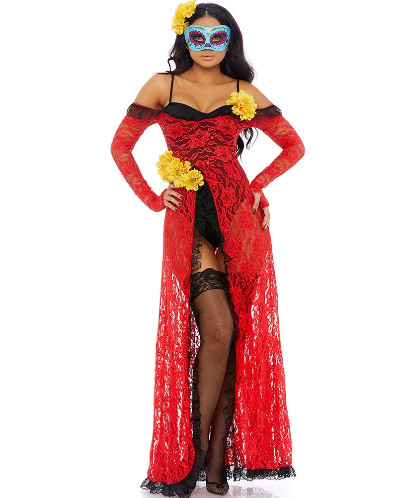 Reina De Muerte Womens Costume