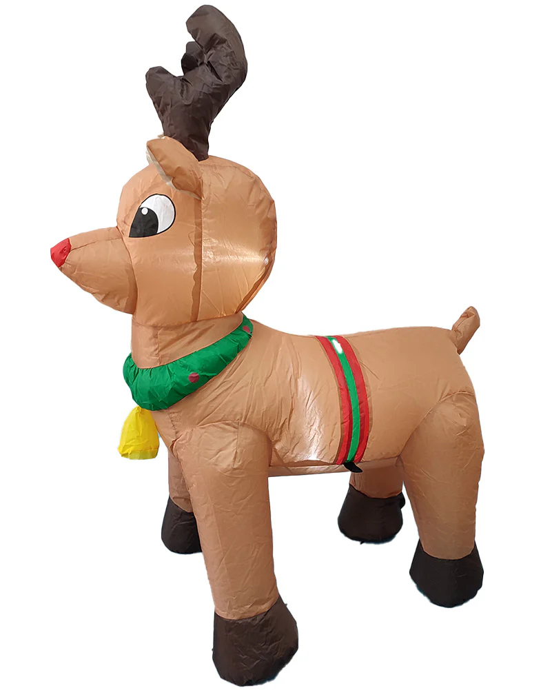 Reindeer Christmas Lawn Inflatable 1m - Image 2