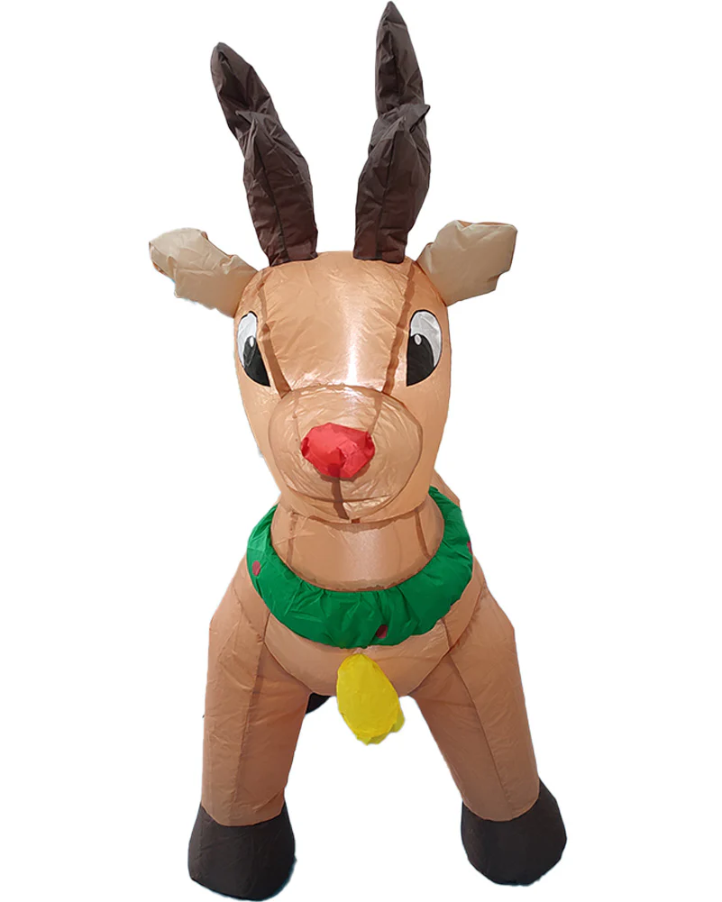 Reindeer Christmas Lawn Inflatable 1m - Image 3