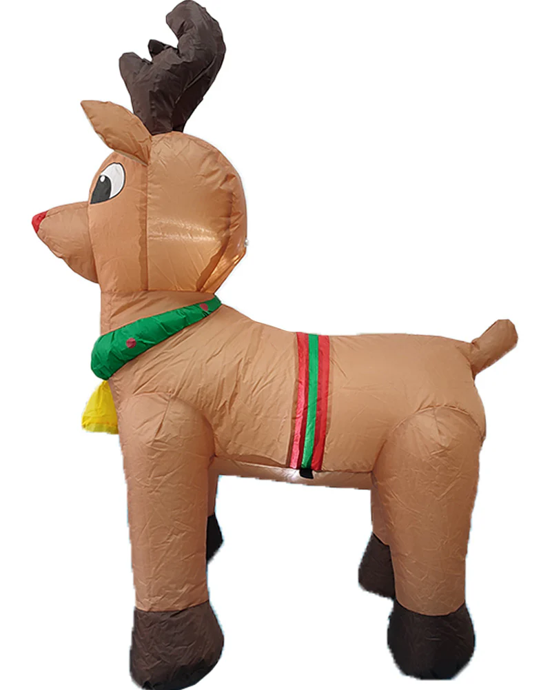 Reindeer Christmas Lawn Inflatable 1m - Image 4