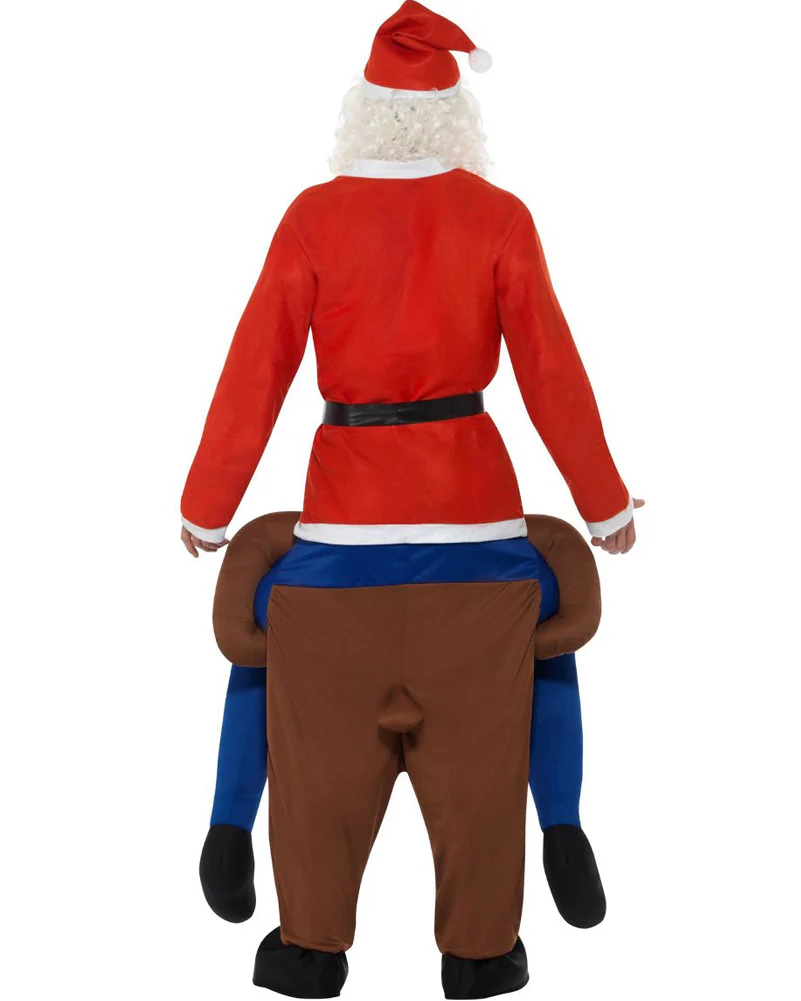 Reindeer Piggyback Adult Christmas Costume - Image 3