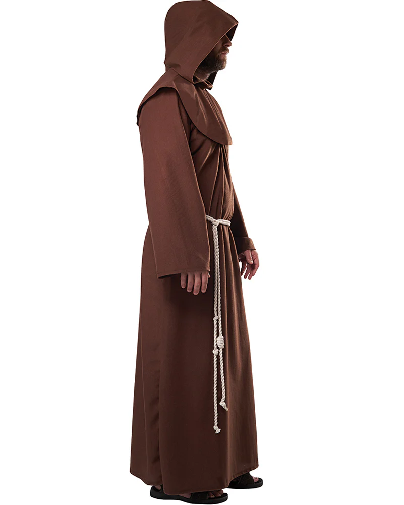 Renaissance Friar Mens Costume - Image 3