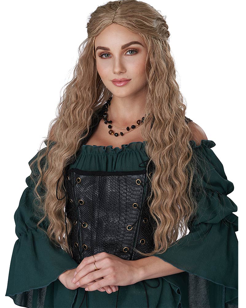 Renaissance Maiden Long Dirty Blonde Wig - Image 2