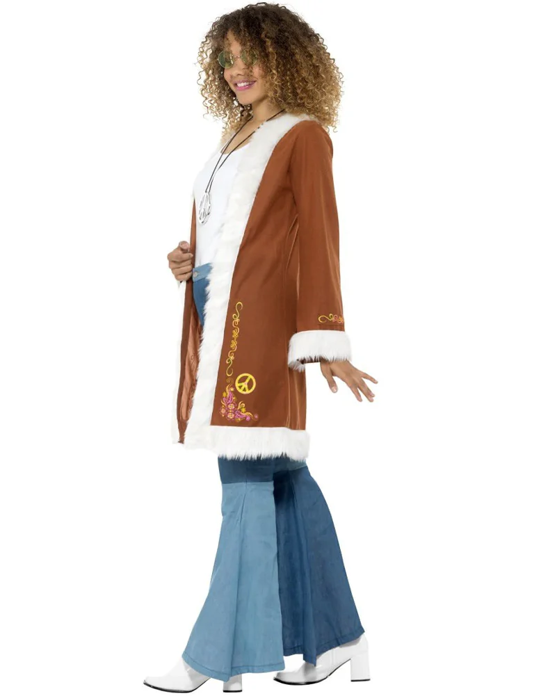 60s Retro Afghan Womens Coat - Image 2