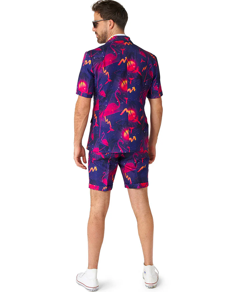 80s Retro Neon Mens Suitmeister - Image 2