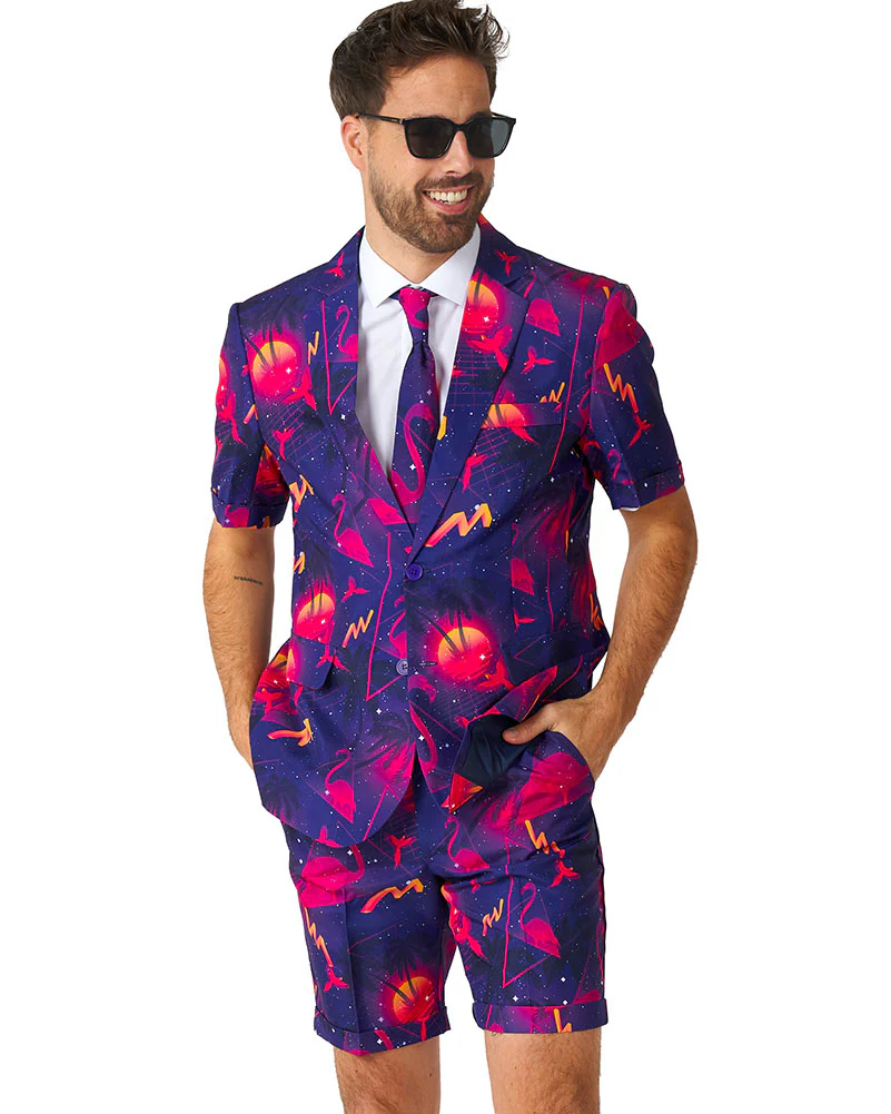 80s Retro Neon Mens Suitmeister - Image 3