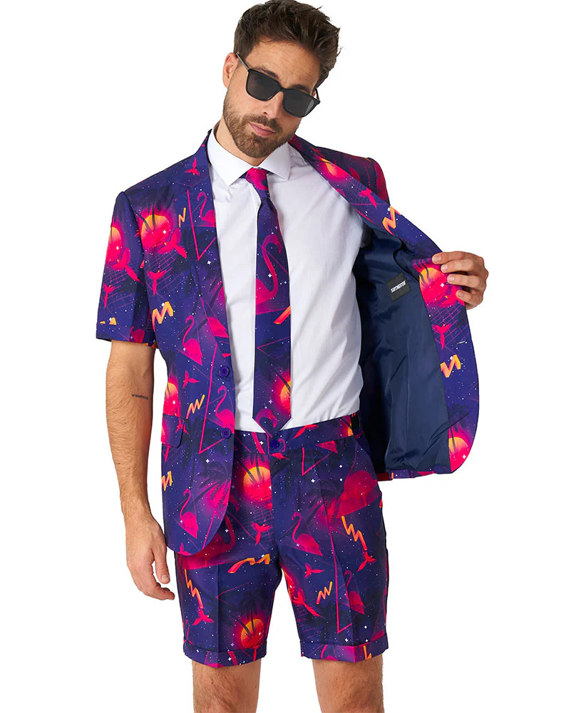 80s Retro Neon Mens Suitmeister - Image 4