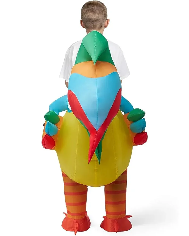 Ride On Rooster Inflatable Kids Costume - Image 2