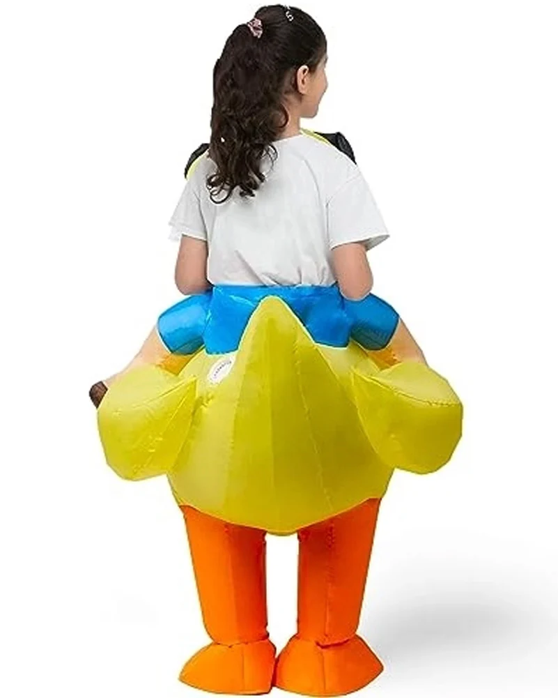 Ride On Rubber Ducky Inflatable Kids Costume - Image 2