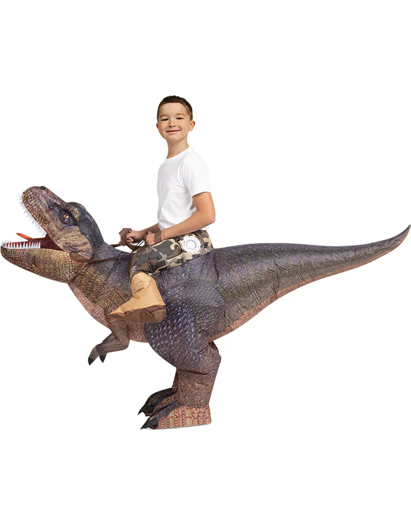 Riding A T Rex Inflatable Boys Costume - Image 5
