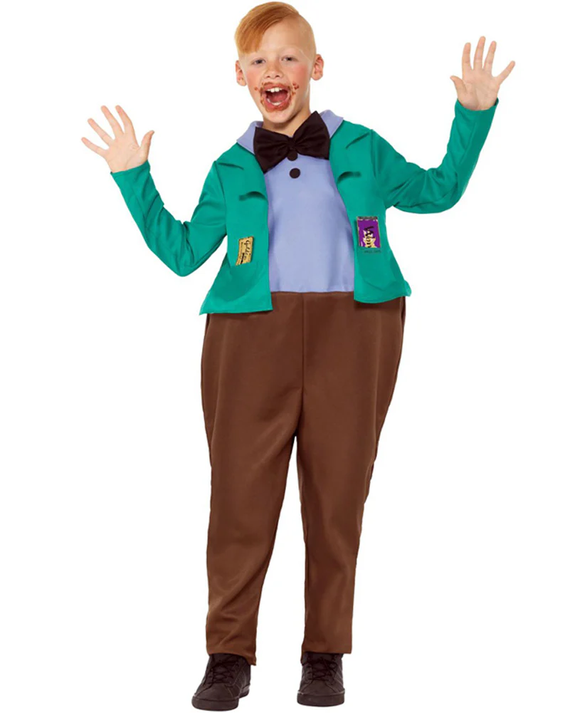 Roald Dahl Augustus Gloop Deluxe Boys Book Week Costume