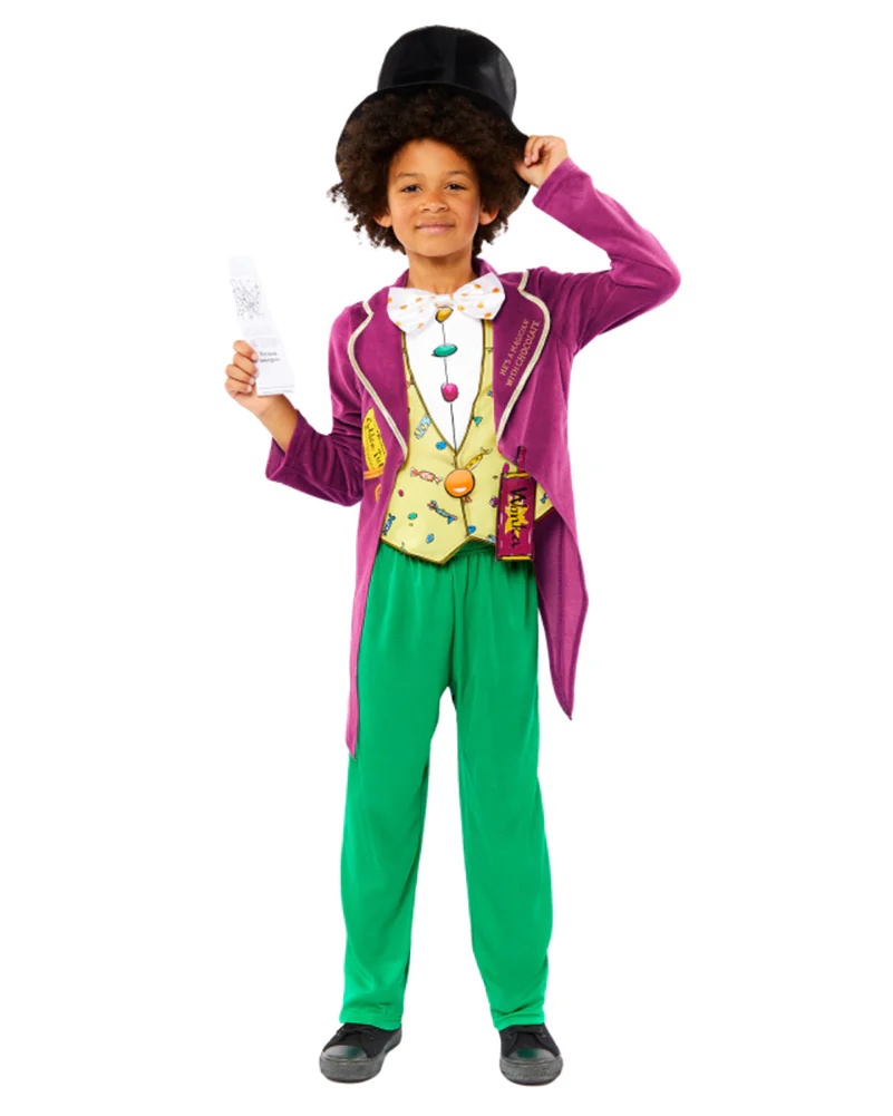 Roald Dahl Charlie and the Chocolate Factory Willy Wonka Boys Book Week Costume