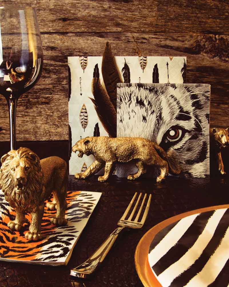 Roar Stripe Guest Napkins Pack of 16
