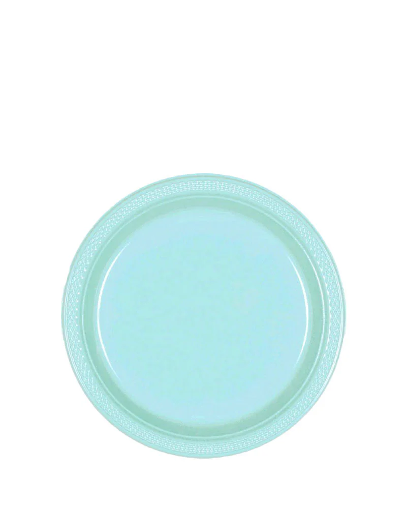 Robins Egg 18cm Plastic Plates Pack of 20