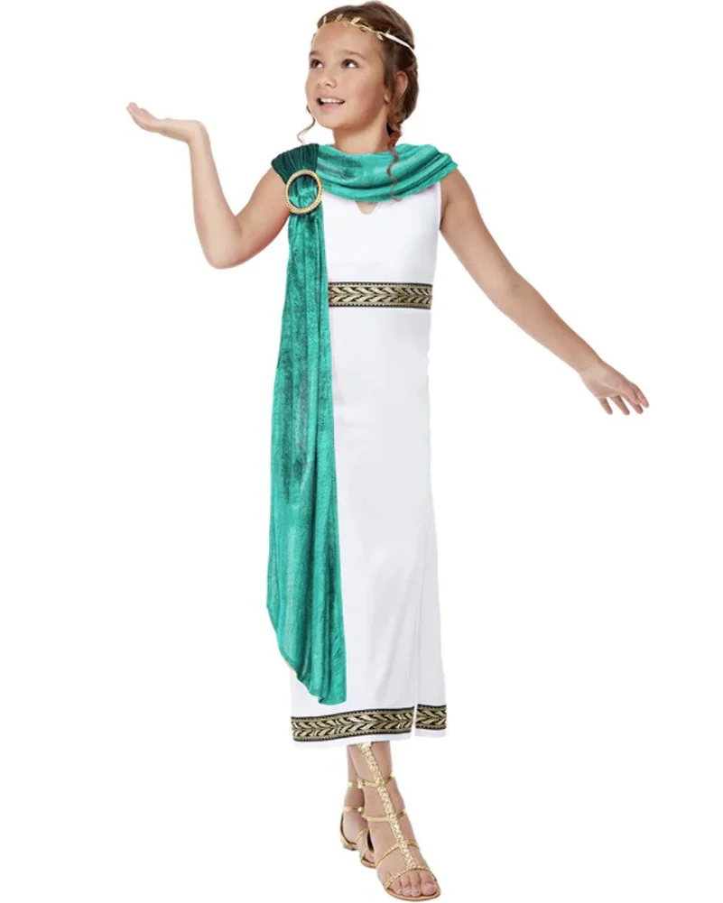 Roman Empire Deluxe Girls Costume - Image 2