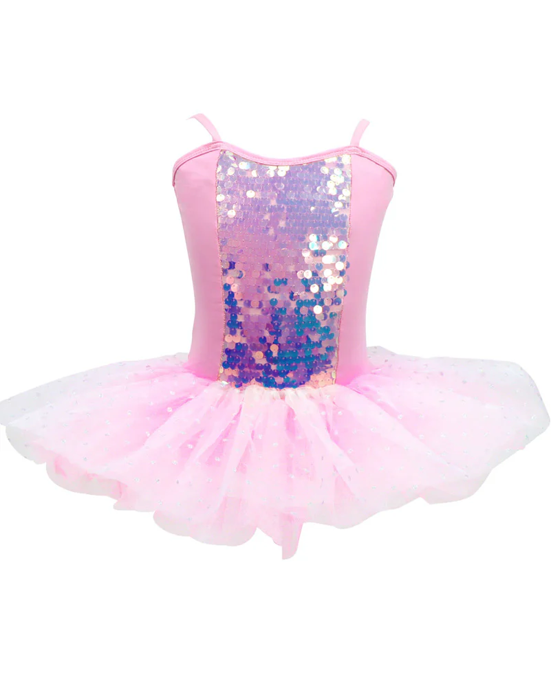 Romantic Ballet Sequin Sparkle Tutu Dress Girls Costume