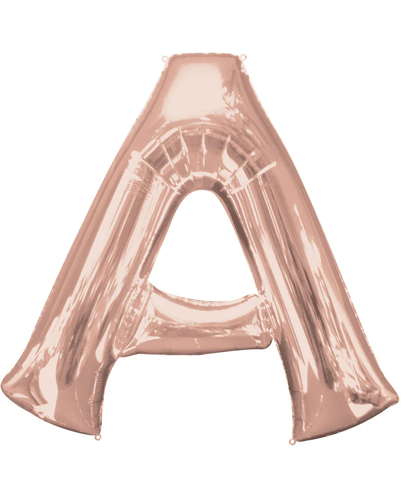 Rose Gold 83cm Letter A Super Shape Balloon