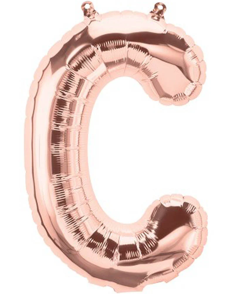 Rose Gold Letter C Foil Balloon