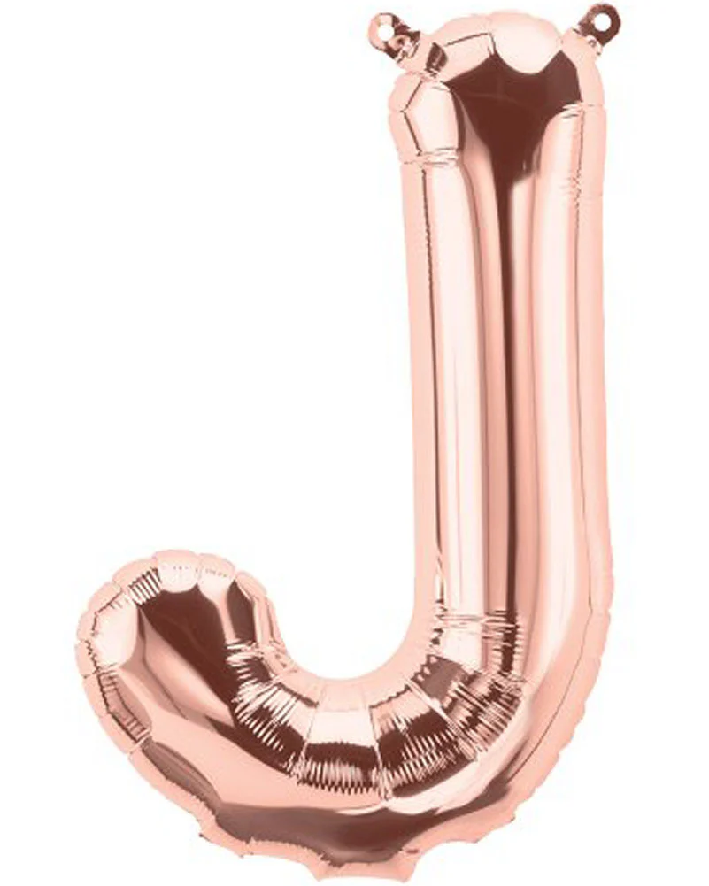 Rose Gold Letter J Foil Balloon