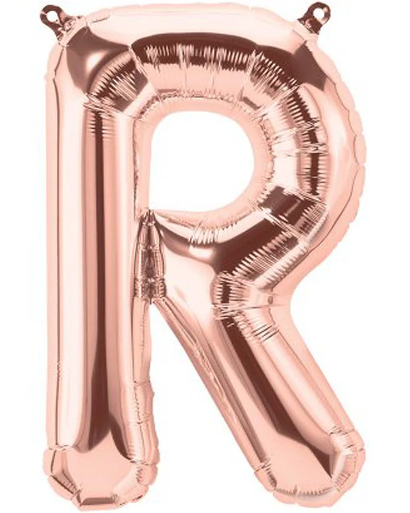 Rose Gold Letter R Foil Balloon