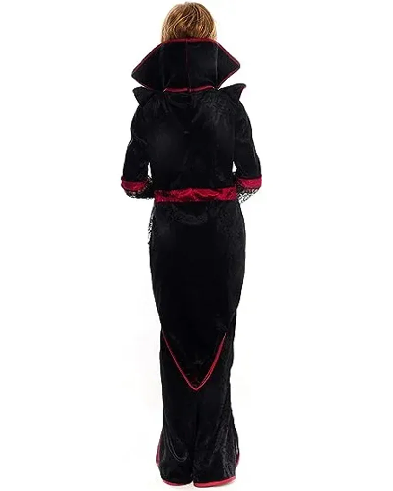 Royal Red Vampire Girls Costume - Image 2