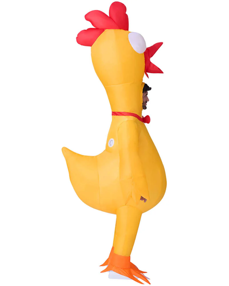 Rubber Chicken Inflatable Adult Costume - Image 2