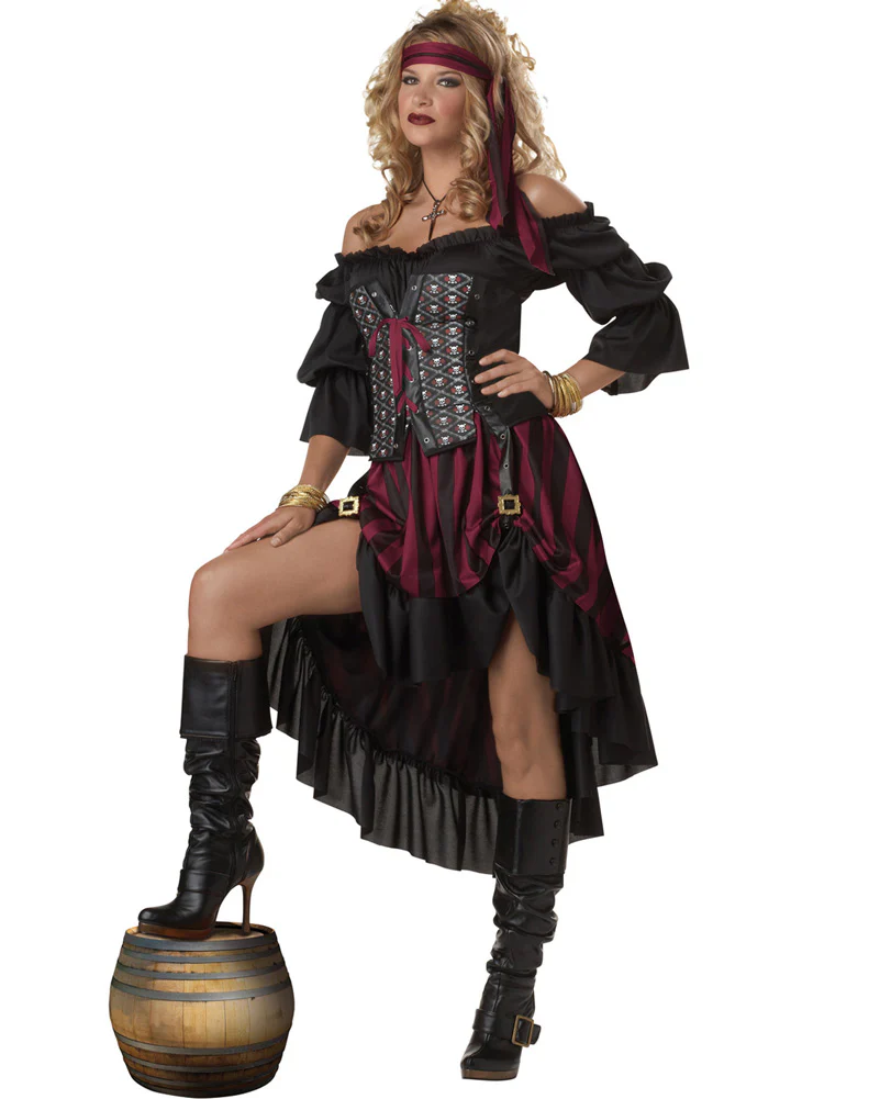 Ruthless Rogue Pirate Adult Couples Costume - Image 2