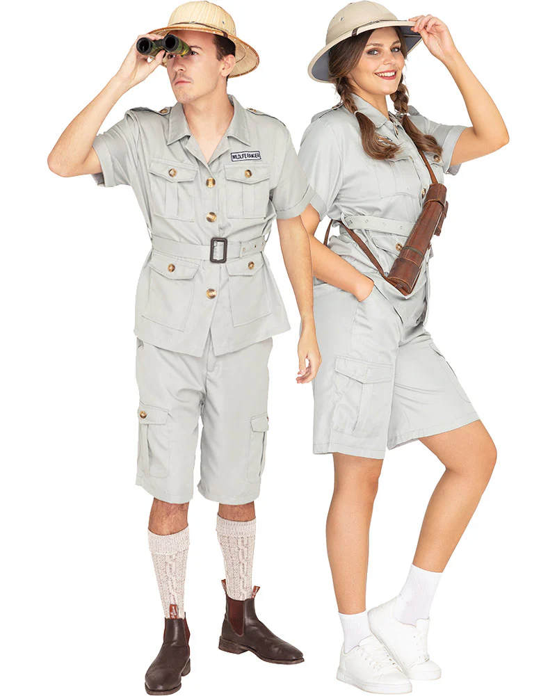 Safari Suit Deluxe Adult Plus Size Book Week Costume