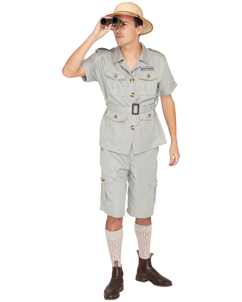 Safari Suit Deluxe Adult Plus Size Book Week Costume - Image 2