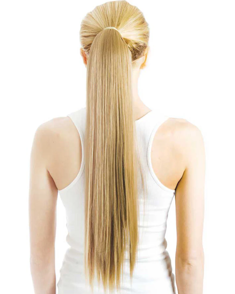 Sandy Blonde Wrap Around 60cm Deluxe Ponytail - Image 2