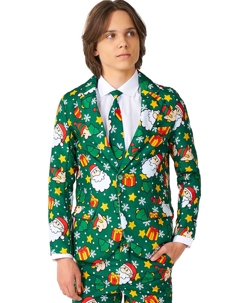 Santa Elves Green Boys Christmas Suitmeister - Image 3