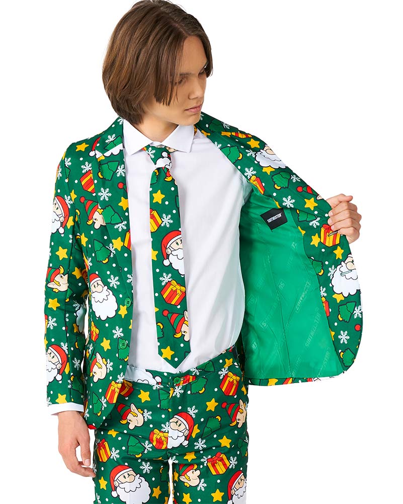 Santa Elves Green Boys Christmas Suitmeister - Image 4