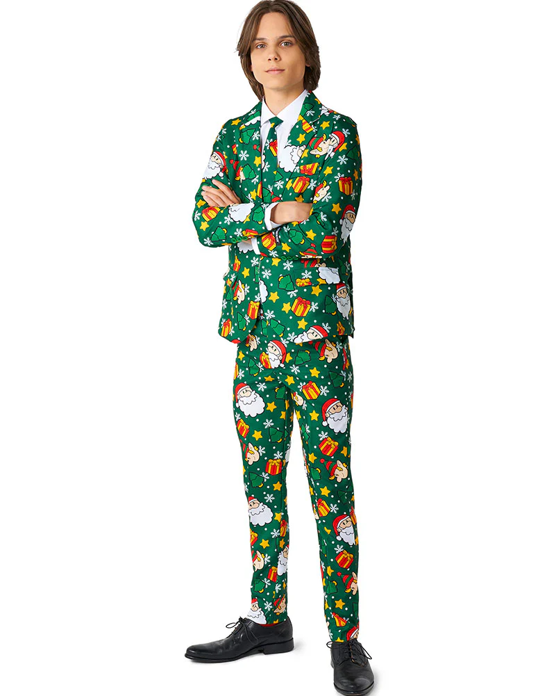Santa Elves Green Boys Christmas Suitmeister - Image 6