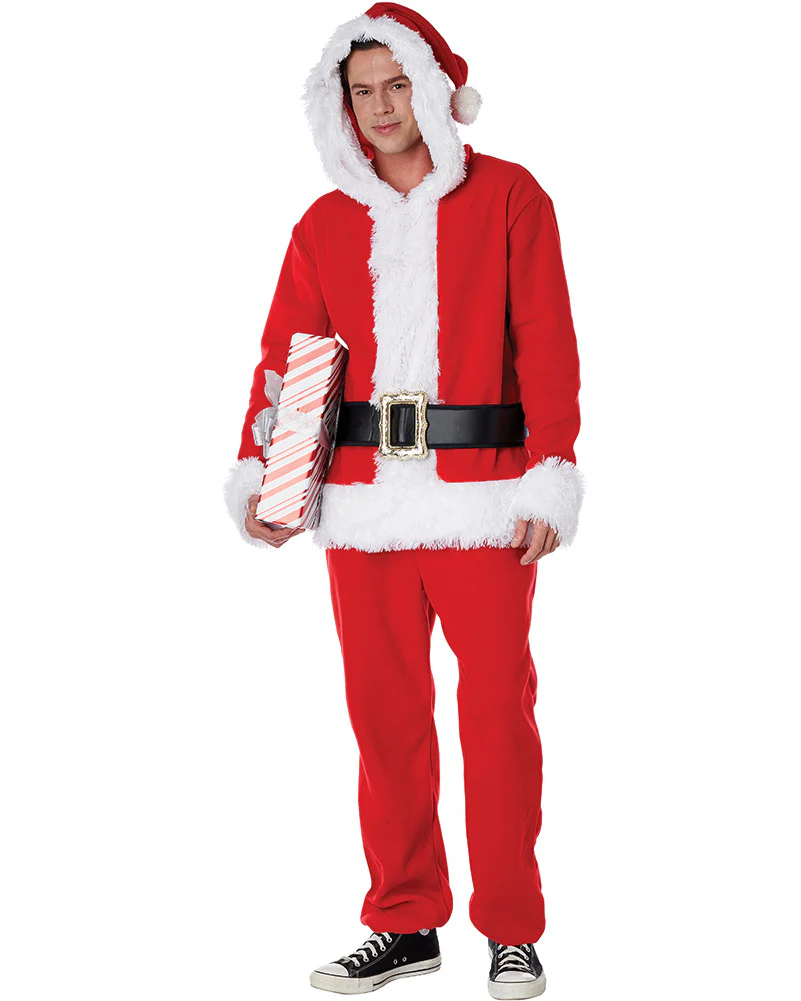 Santa Jumpsuit Adult Costume - Image 3