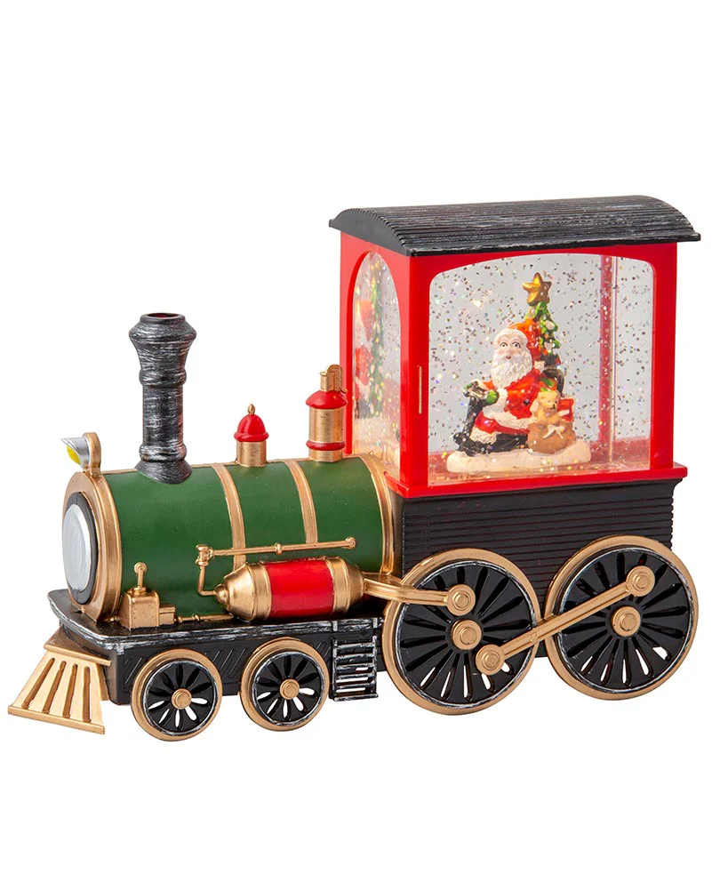 Santa Train Glitter Swirl Christmas Decoration 22cm - Image 4
