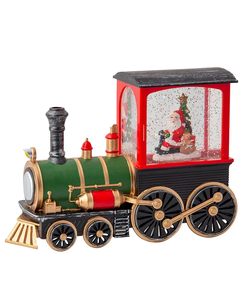 Santa Train Glitter Swirl Christmas Decoration 22cm - Image 5